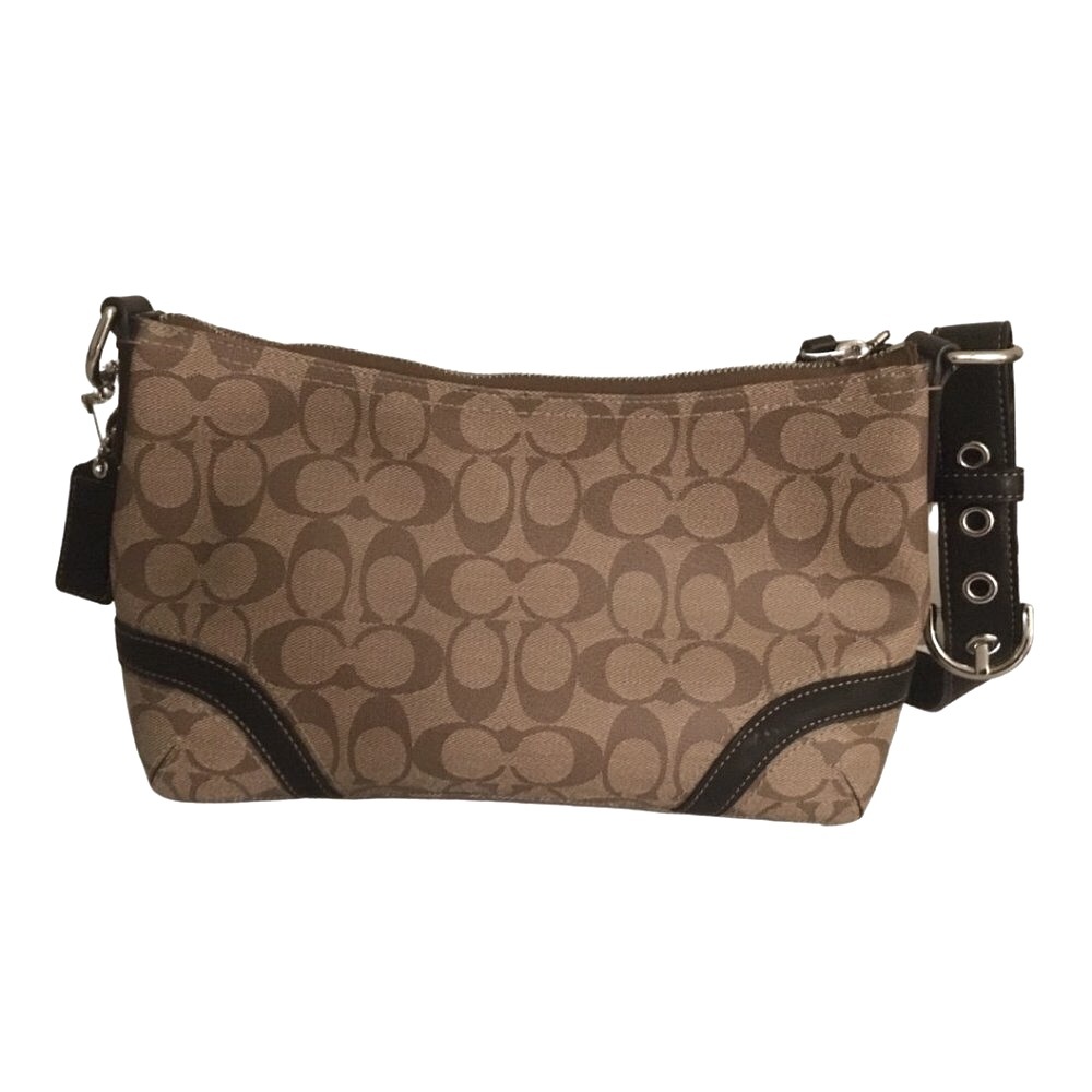 NWOT Coach Shoulder Purse Signature Canvas, brown - Picture 2 of 5